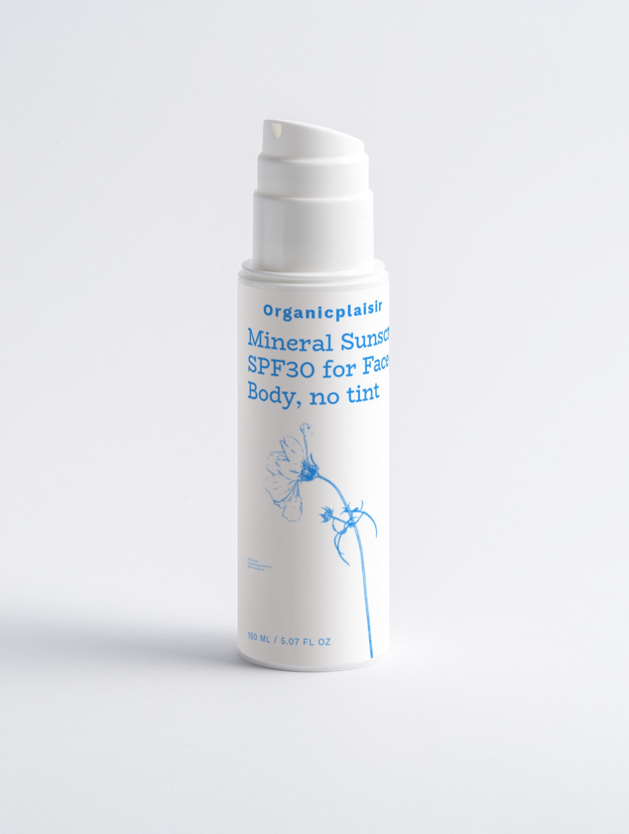 Mineral Sunscreen SPF30 for Face & Body, no tint