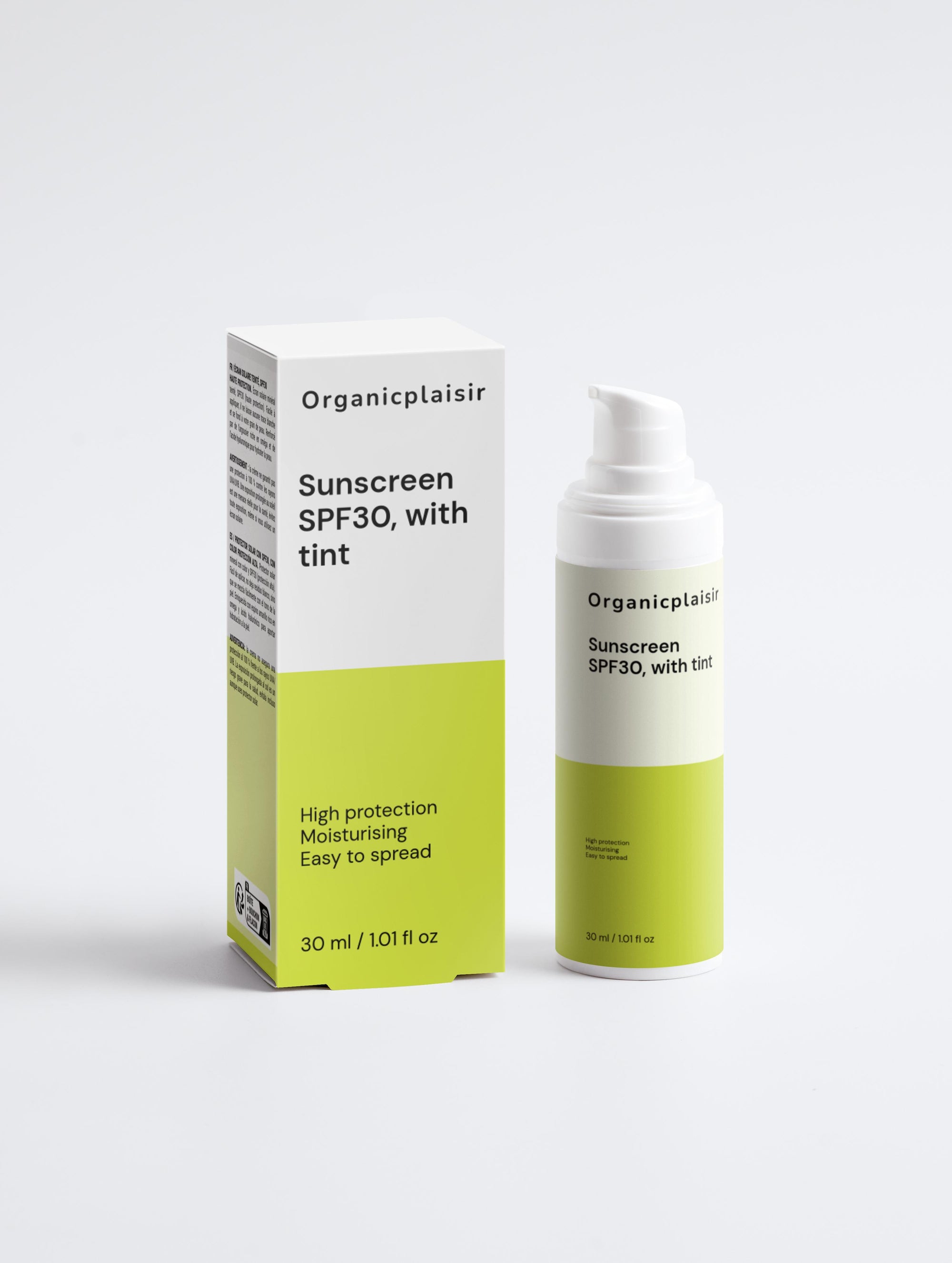 Sunscreen SPF30, with tint